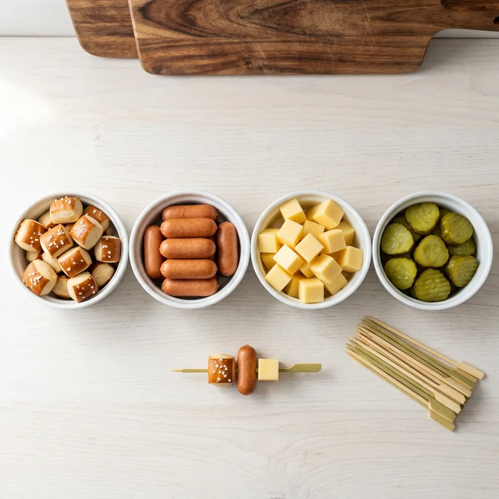 Bayerische Laugenspieße – herzhaftes Fingerfood wie vom Oktoberfest 9 1 Ingredients for Bavarian skewers… 202605071841