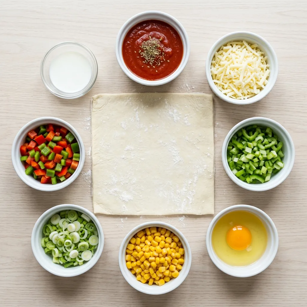 Pizzastangen – einfaches Fingerfood aus dem Ofen 9 Pizzastangen ingredients arrange… 202605081820 1