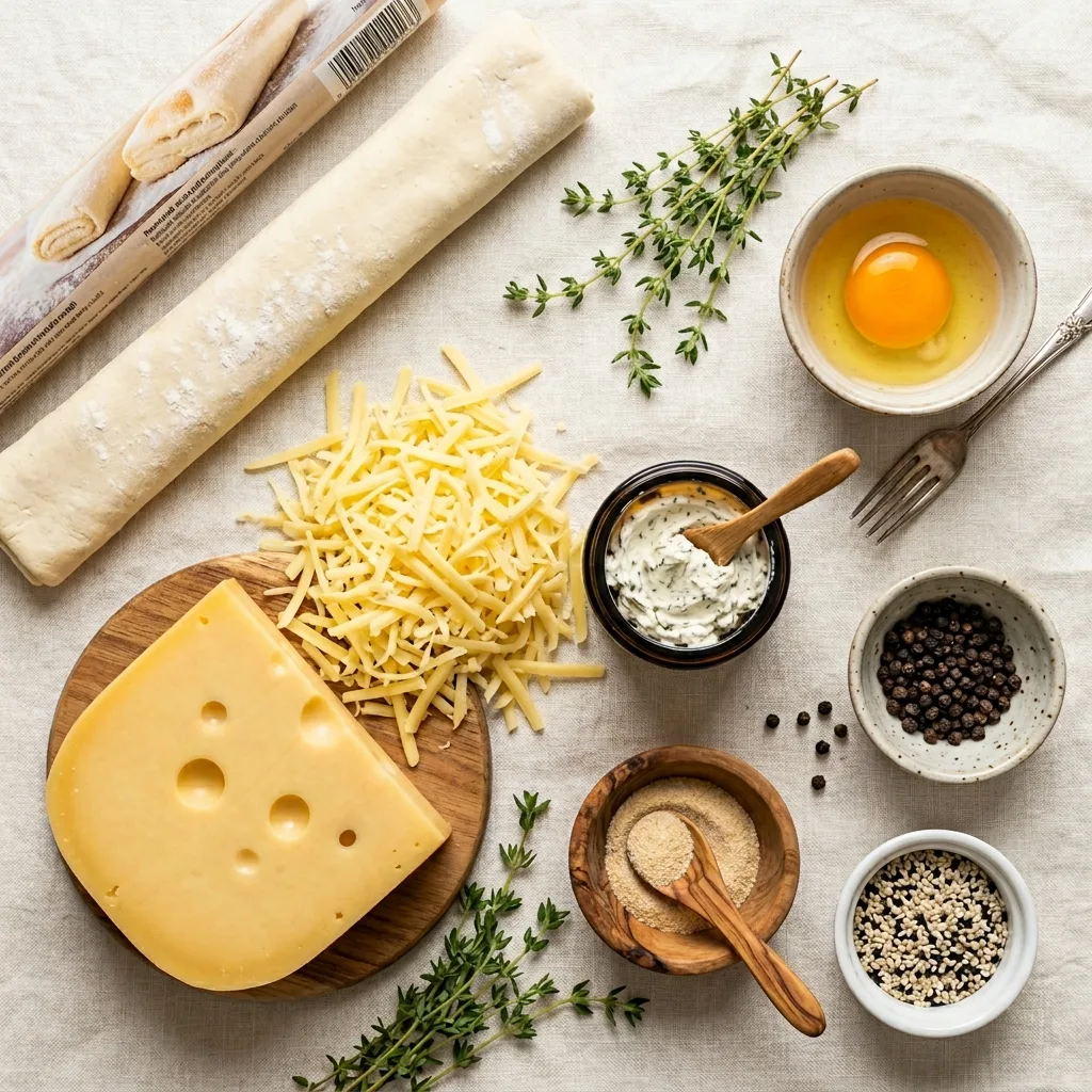 Fingerfood-Rezepte – 10 Einfache Ideen, Die Immer Gelingen 9 Raw ingredients for cheesy puff 202605062151